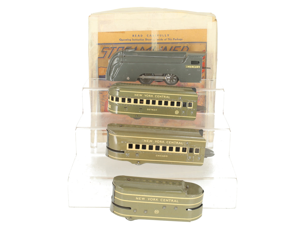 Marx Vintage O New York Central Mercury Passenger Electric Train Set VG/Box