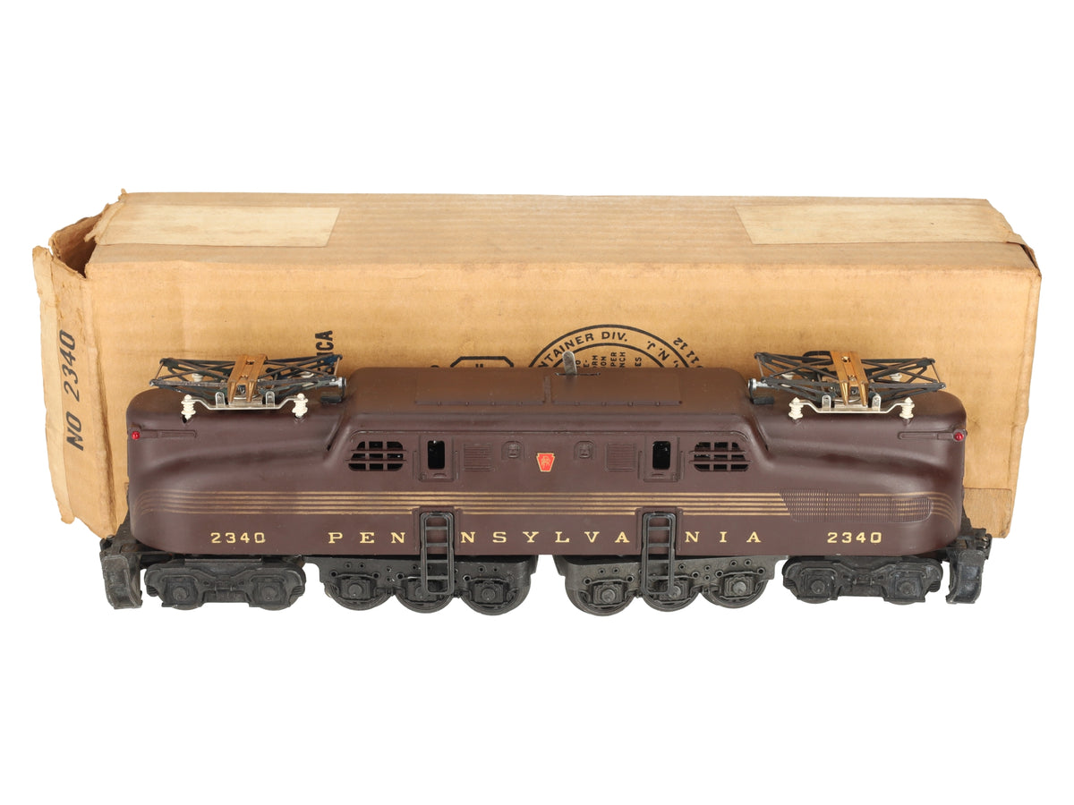 Lionel 2340 Vintage O Pennsylvania GG-1 Tuscan 5-Stripe Electric Locomotive EX/Box