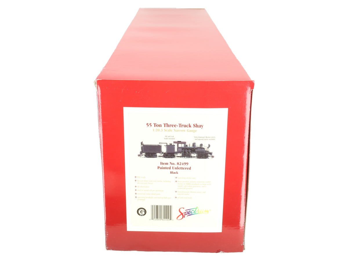 Bachmann 82499 G Painted Unlettered 55 Ton Three-Truck Shay EX/Box