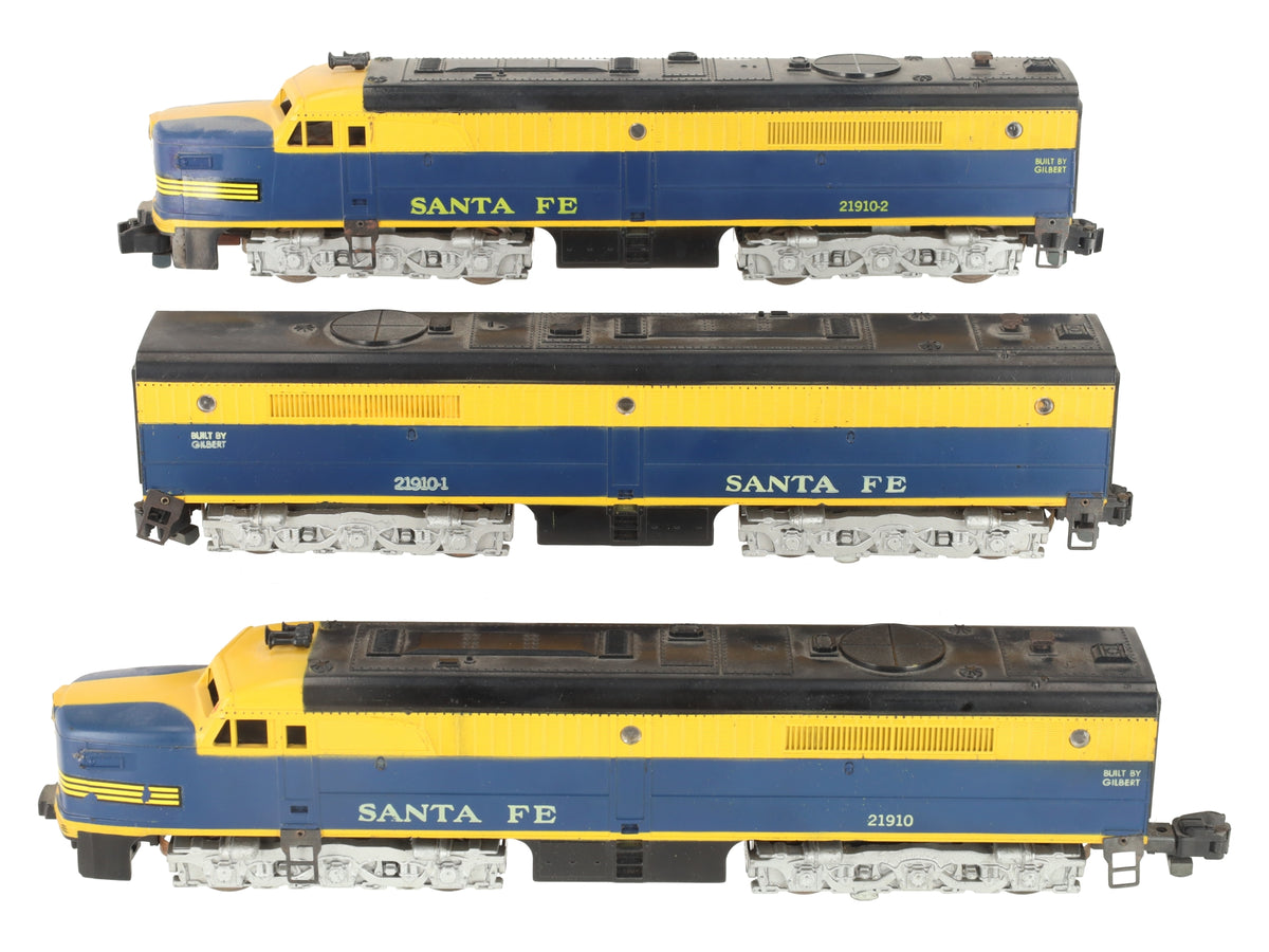 American Flyer 21910 Vintage S Santa Fe PA ABA Diesel Set VG