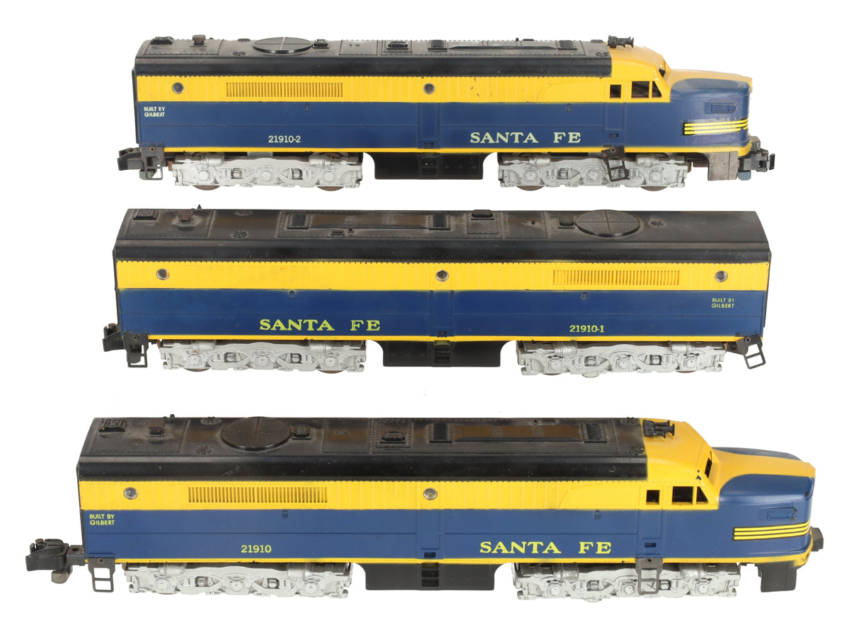 American Flyer 21910 Vintage S Santa Fe PA ABA Diesel Set VG