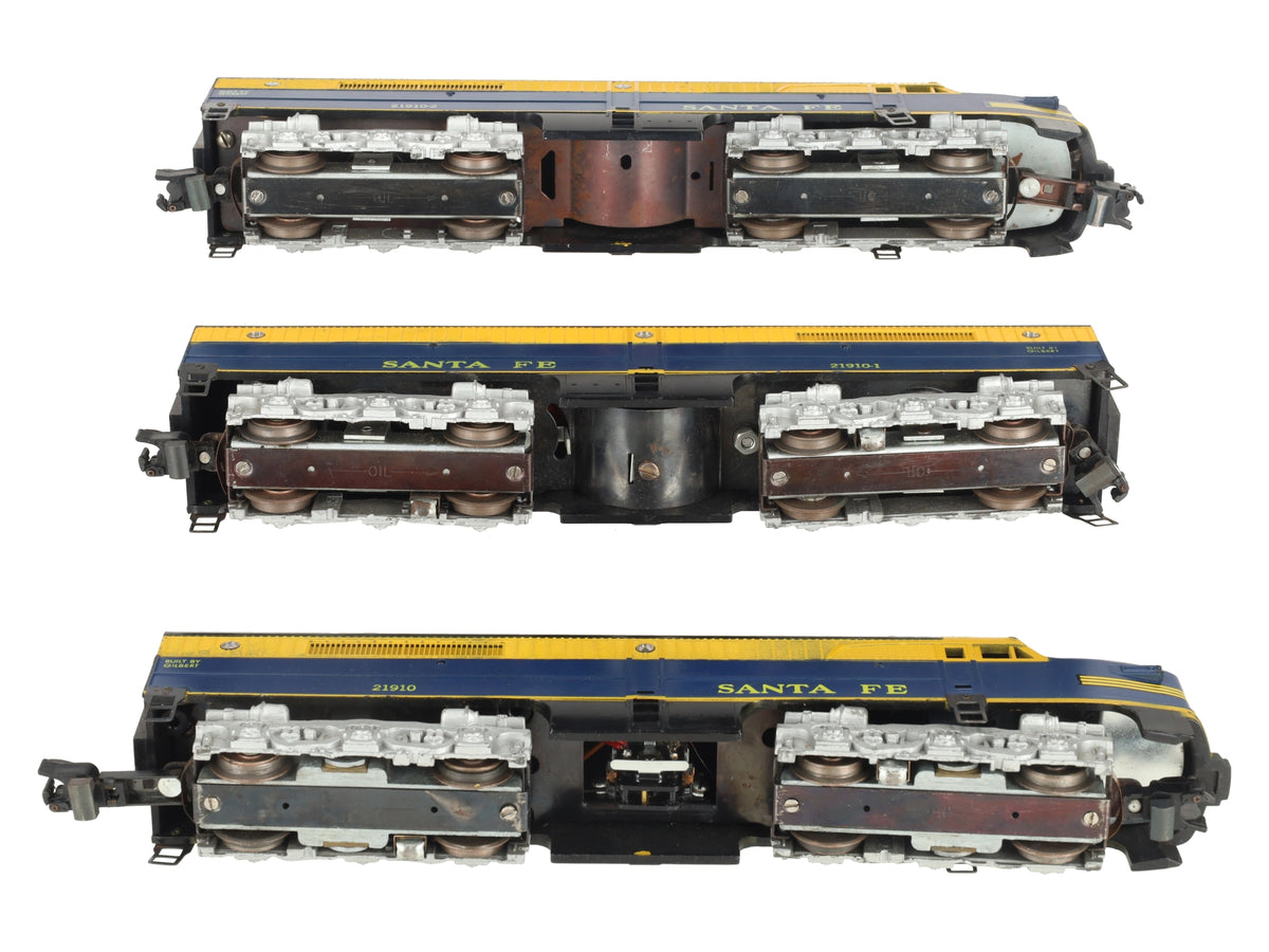 American Flyer 21910 Vintage S Santa Fe PA ABA Diesel Set VG