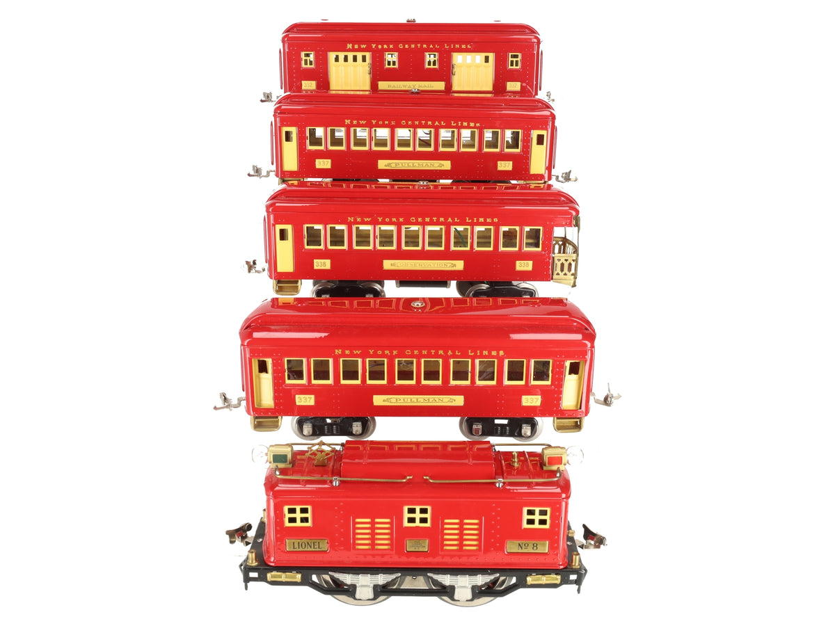 Lionel 347 Vintage Standard Gauge Electric Set: 8, 332, 337, 338