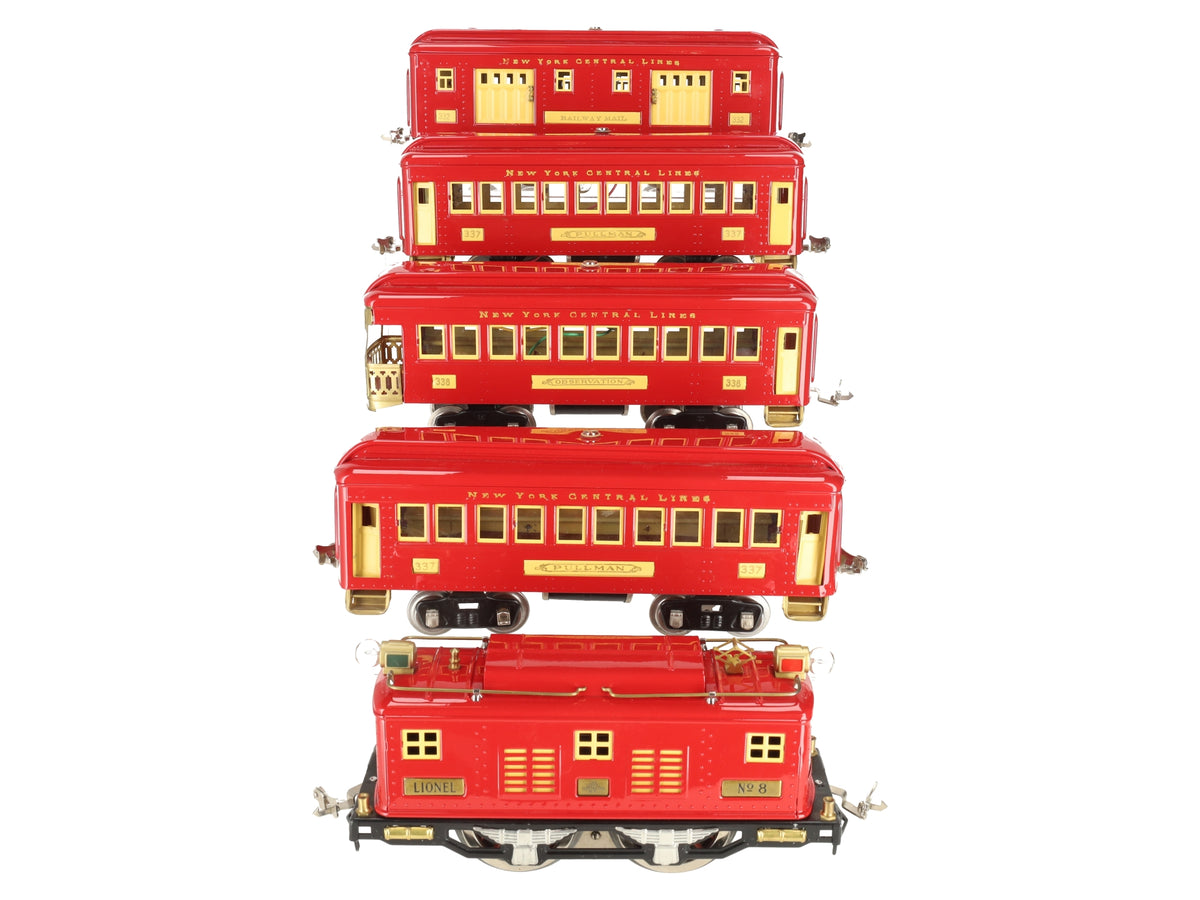 Lionel 347 Vintage Standard Gauge Electric Set: 8, 332, 337, 338