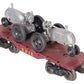 Marx Vintage O Gauge Erie Flatcar with Tractors VG