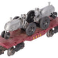 Marx Vintage O Gauge Erie Flatcar with Tractors VG