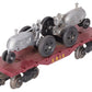 Marx Vintage O Gauge Erie Flatcar with Tractors VG
