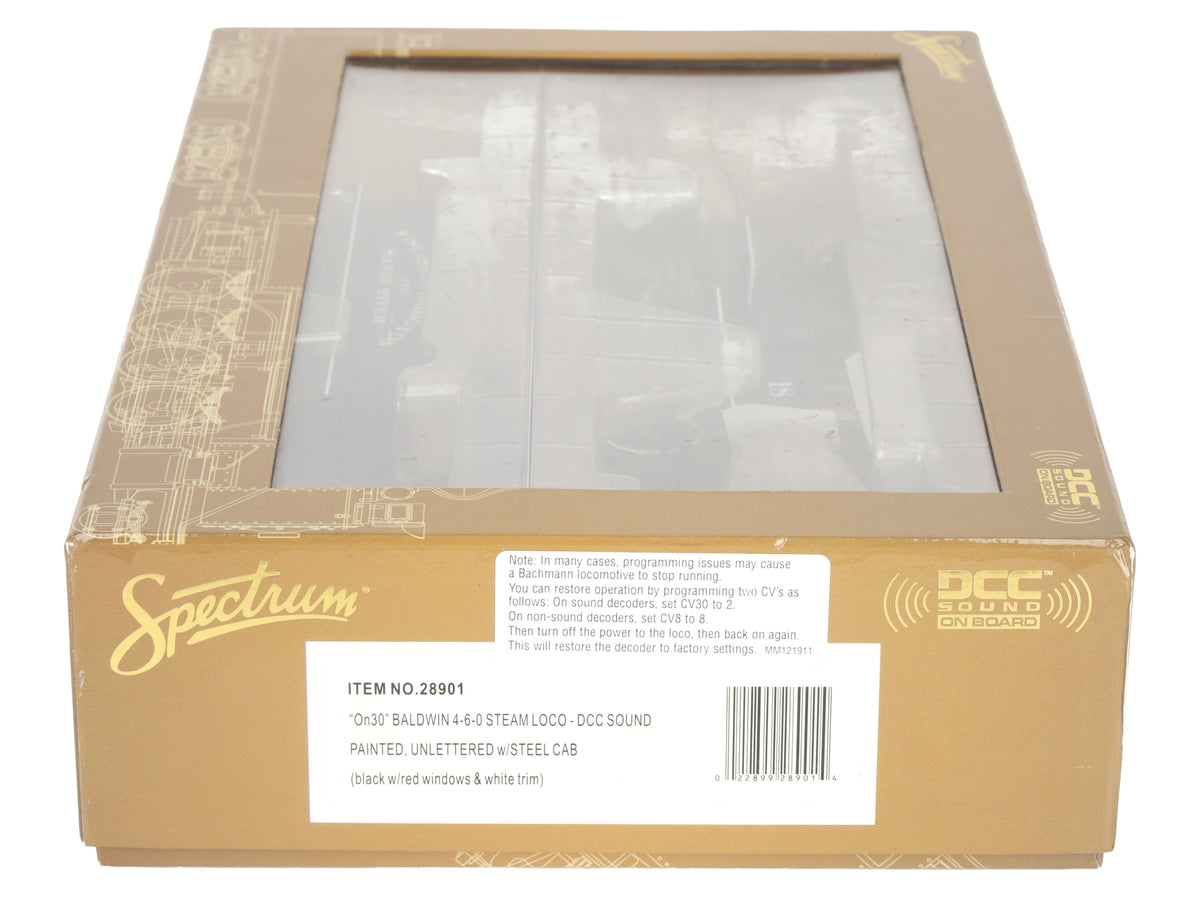 Bachmann 28901 On30 Scale Painted & Lettered 4-6-0 Steel Cab w/DCC Sound/Box