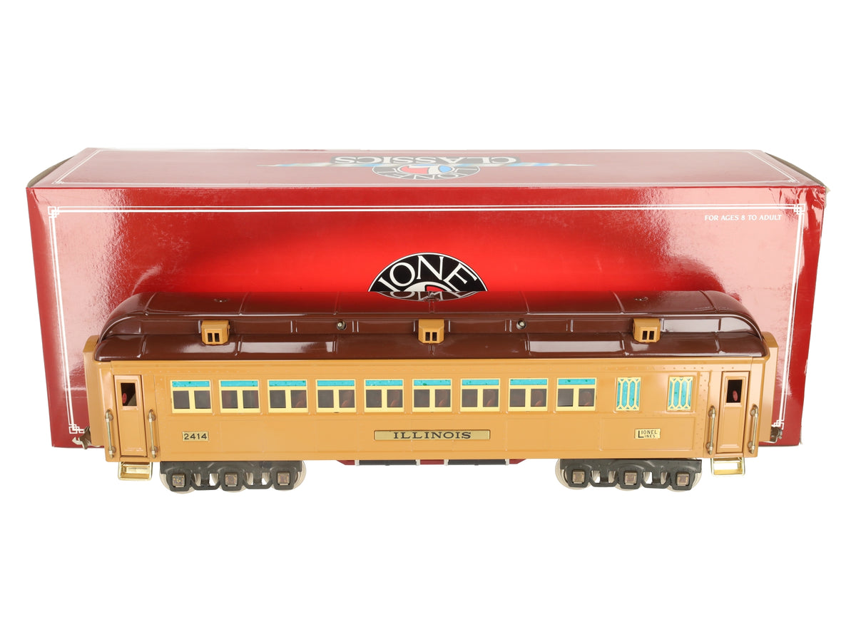 Lionel 6-13423 Standard Gauge Brown State "Illinois" Passenger Car #2414 EX/Box