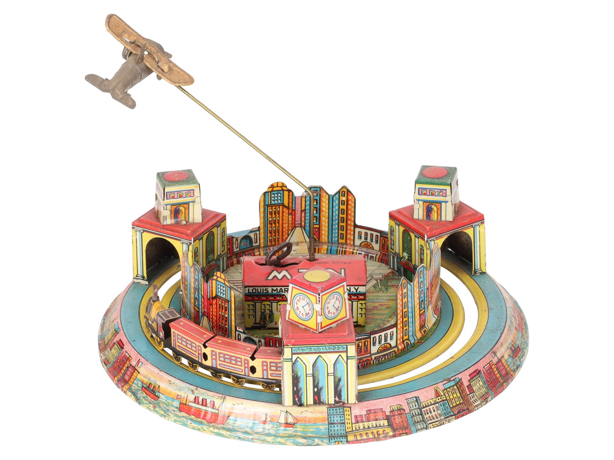 Marx Vintage Tin Lithographed New York Express Wind-up Toy VG