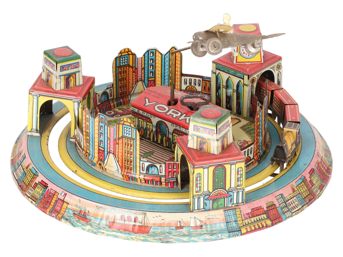 Marx Vintage Tin Lithographed New York Express Wind-up Toy VG