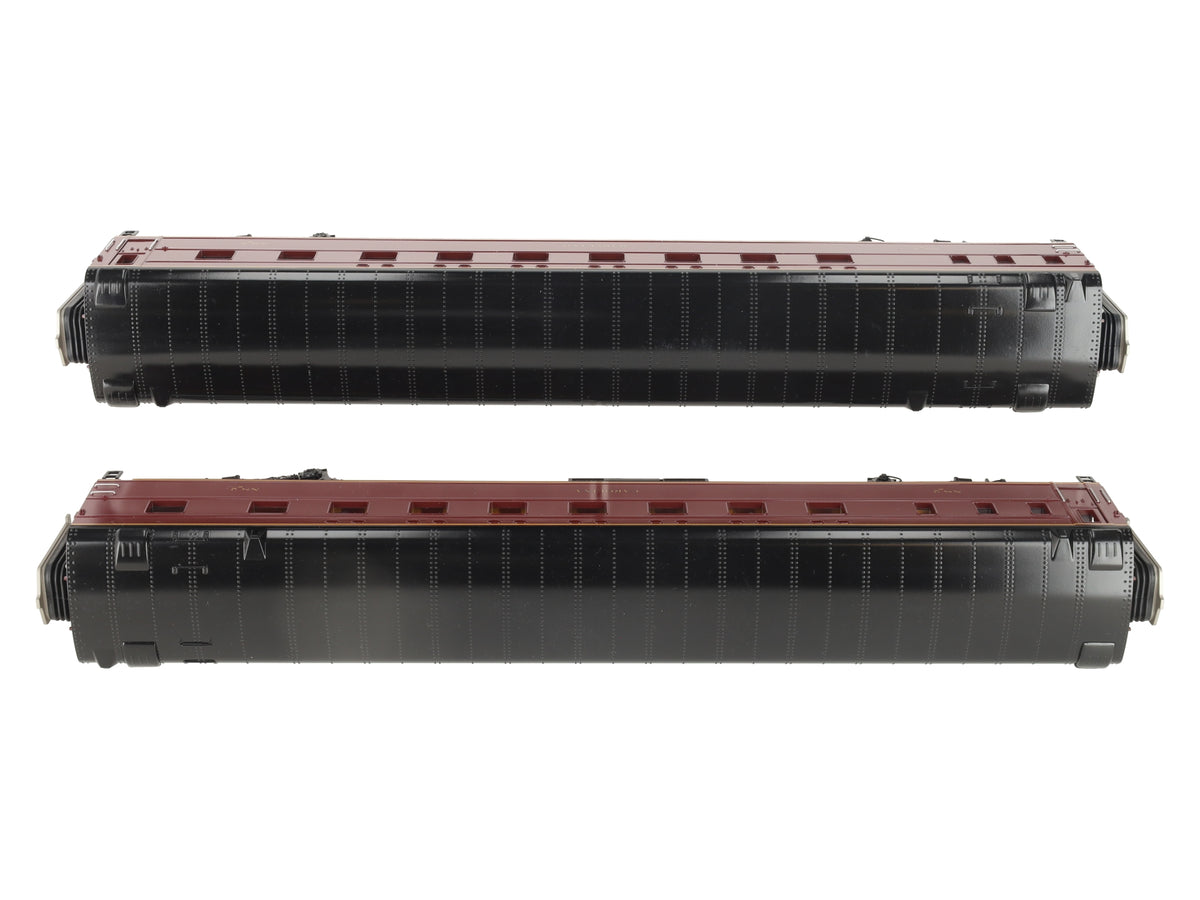 MTH 20-80007H O NS 70' Streamlined Slpr/Slpr Smooth Sided 2-Car Passenger Set EX/Box