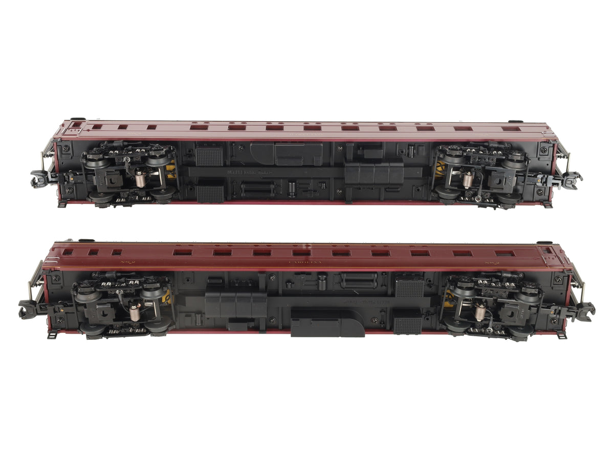 MTH 20-80007H O NS 70' Streamlined Slpr/Slpr Smooth Sided 2-Car Passenger Set EX/Box