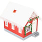 Piko 62703 G Scale Santa's Work Shop Built-Up Christmas Building EX/Box