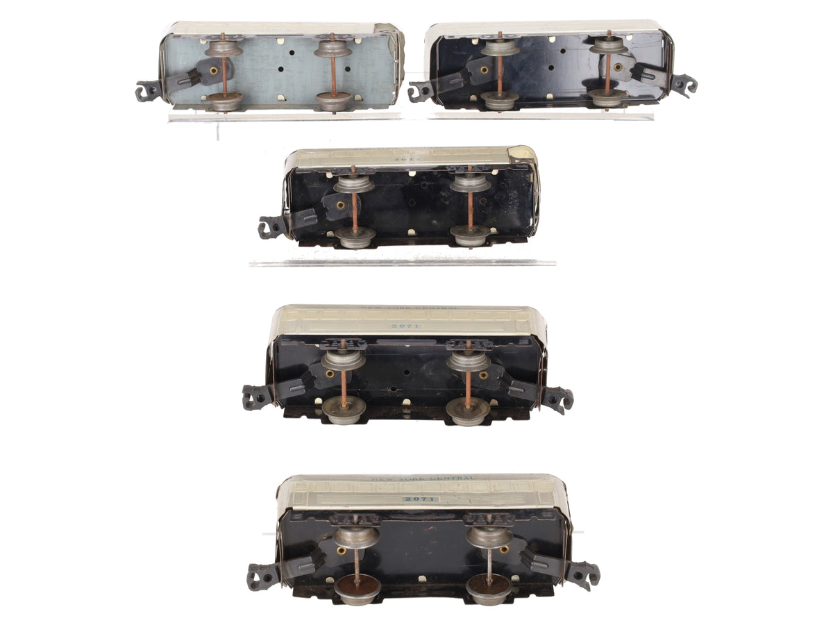 Marx Vintage O New York Central Tinplate Passenger Cars 2071, 2072 [5]