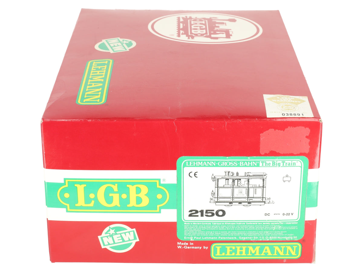 LGB 2150 G Scale Elias Henschel & Sohn Steam Tram Locomotive #13 EX/Box