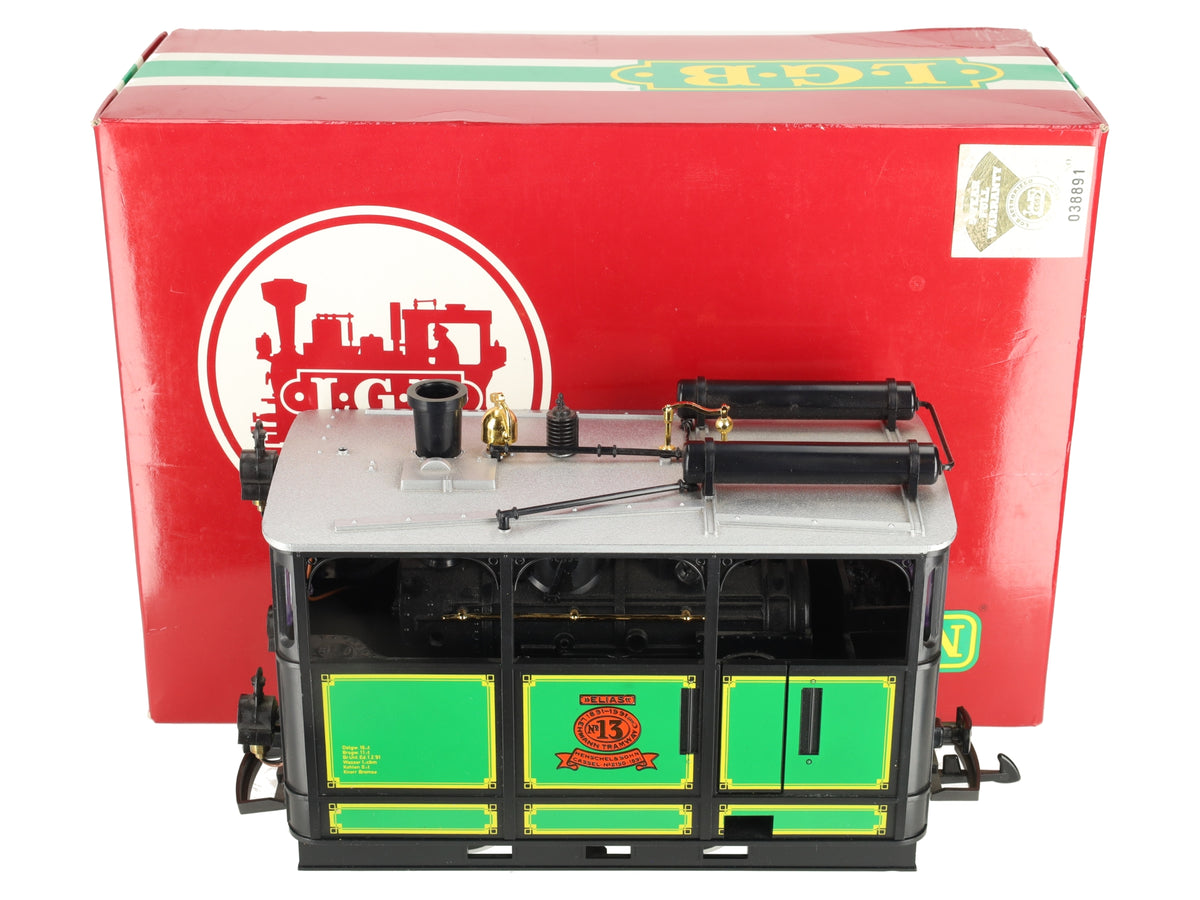 LGB 2150 G Scale Elias Henschel & Sohn Steam Tram Locomotive #13 EX/Box