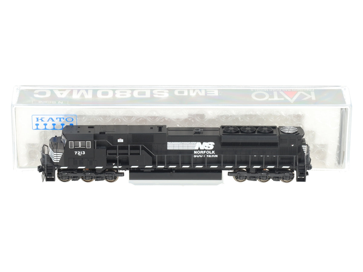 Kato 176-5506 N Scale Norfolk Southern SD-80 MAC Diesel Locomotive #7213 EX/Box