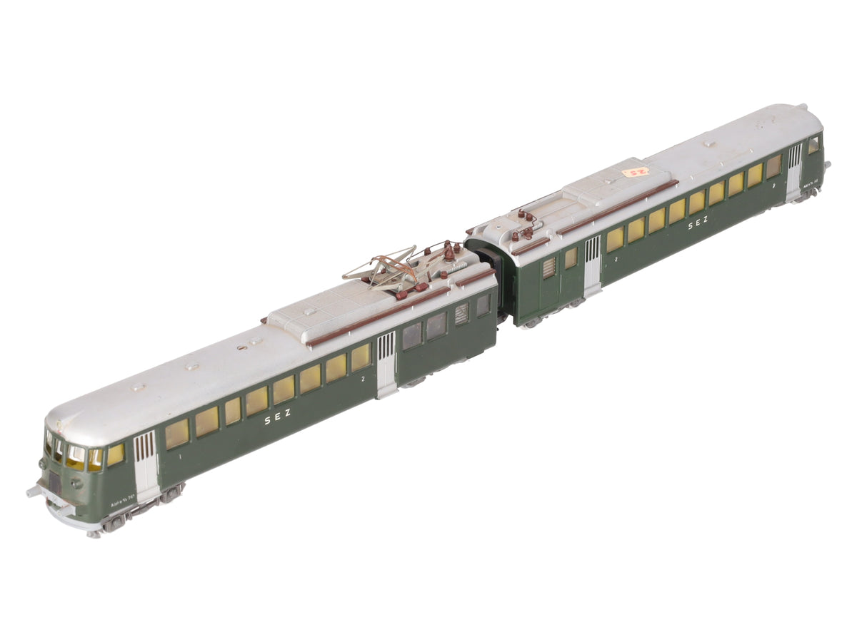 Kleinbahn HO Scale SEZ Dummy & Powered Electric Passenger Car Set VG