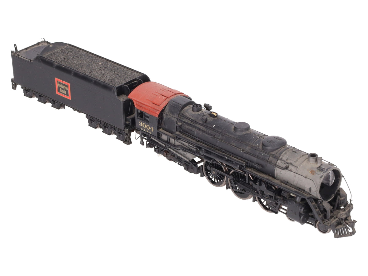 Broadway Limited HO Custom CB&Q Steam Locomotive And Coal tender w/DCC #3004