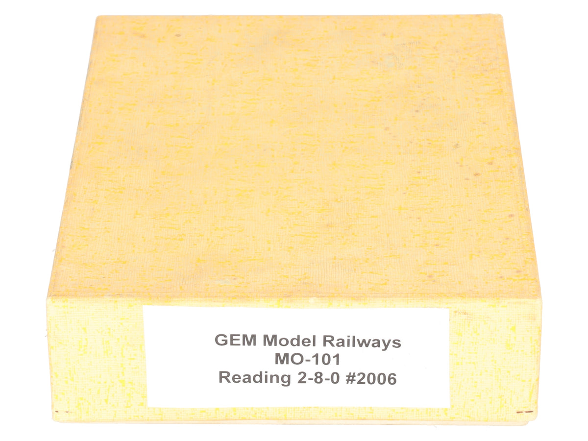 Gem Models MO-101 HO Brass Reading I-10sa 2-8-0 Steam Loco & Tender- Painted/Box