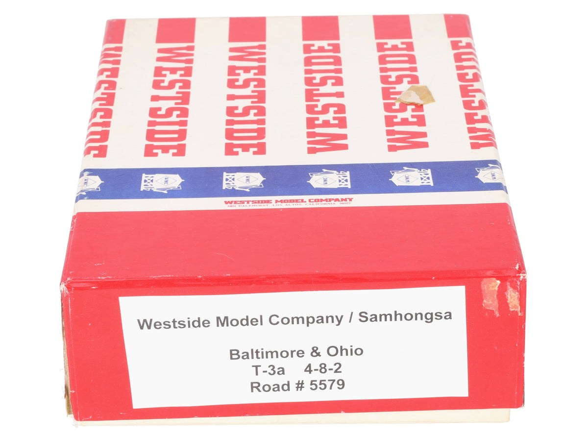 Westside Model Co. HO BRASS B&O T-3a 4-8-2 Steam Locomotive & Tender - Painted/Box