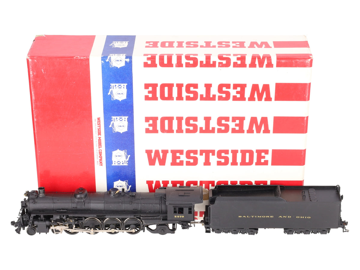 Westside Model Co. HO BRASS B&O T-3a 4-8-2 Steam Locomotive & Tender - Painted/Box