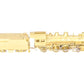 Key Imports HO Scale BRASS ATSF 4-4-2 Steam Locomotive & Tender -Unpainted VG/Box