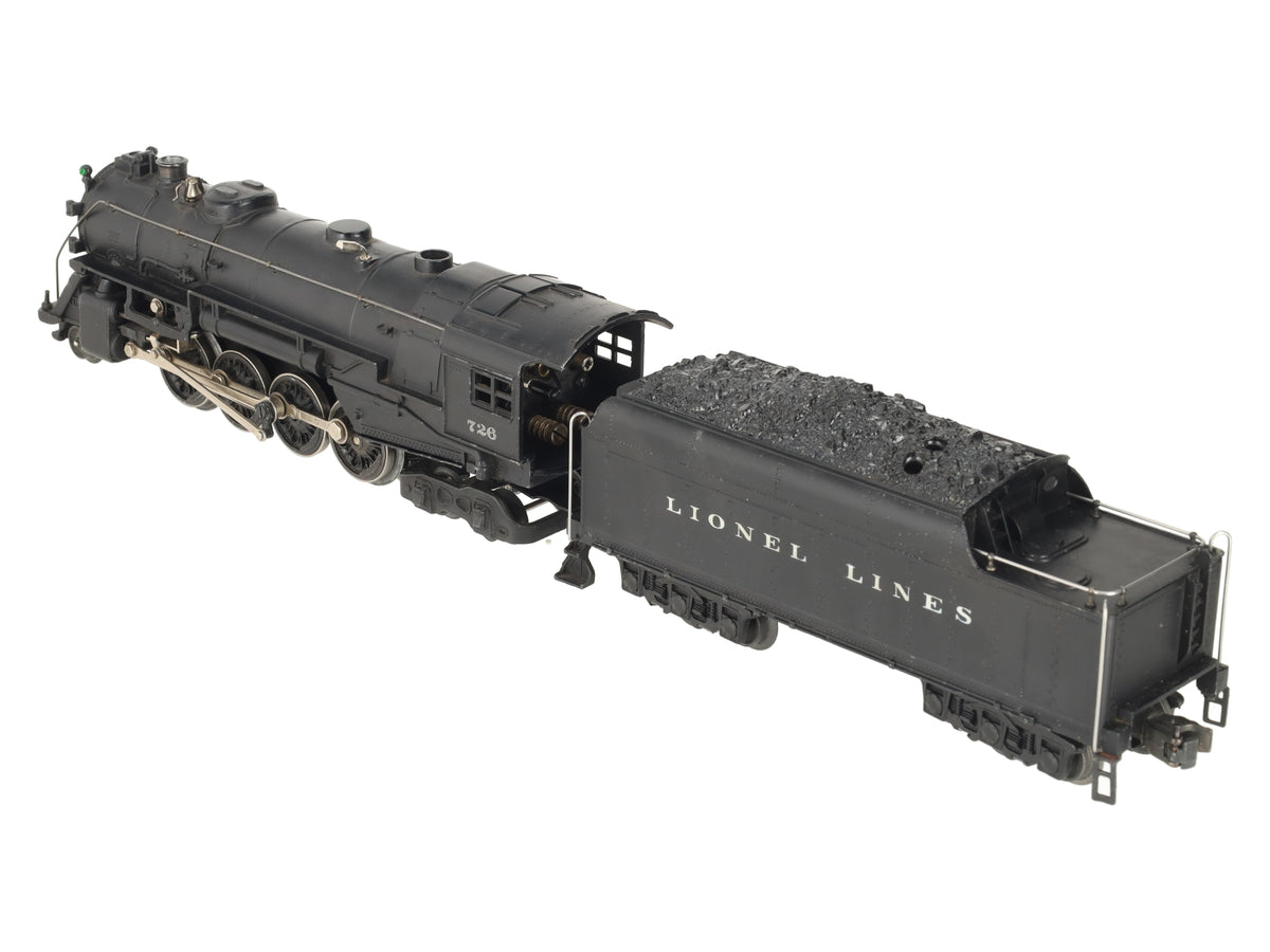 Lionel 726RR Vintage O Berkshire 2-8-4 Diecast Steam Locomotive W/ 2426W Tender EX
