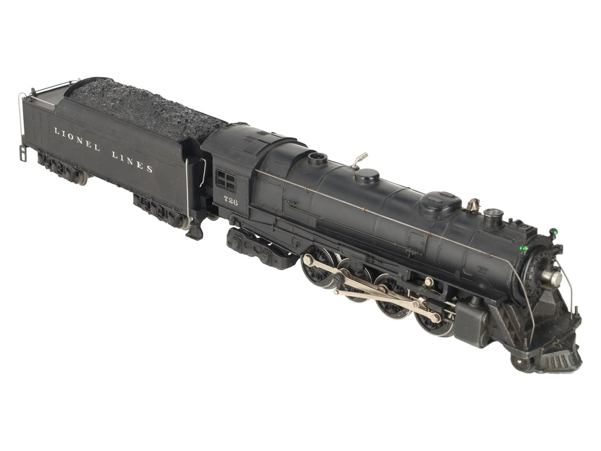Lionel 726RR Vintage O Berkshire 2-8-4 Diecast Steam Locomotive W/ 2426W Tender EX