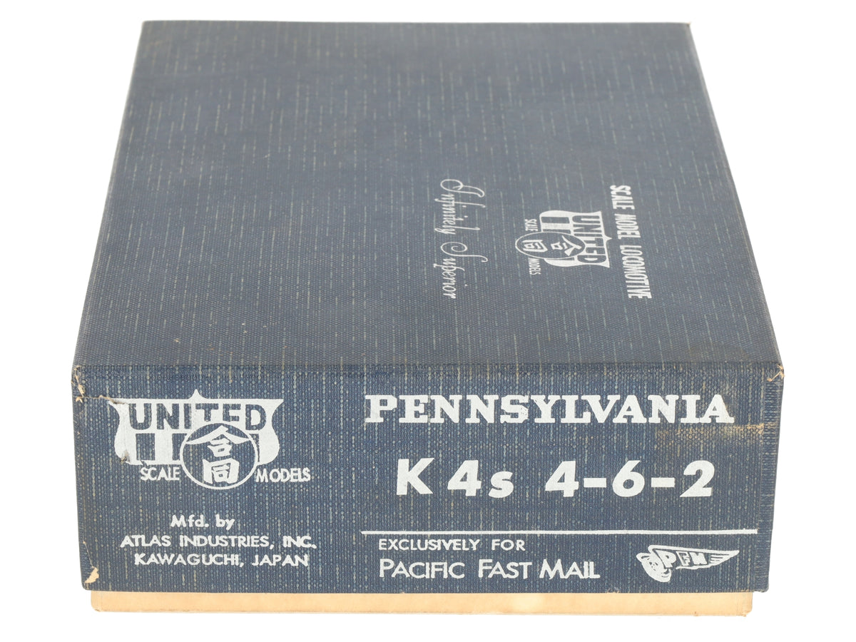 United Models BRASS HO PRR K4s 4-6-2 Steam Loco & Tender - Painted EX/Box
