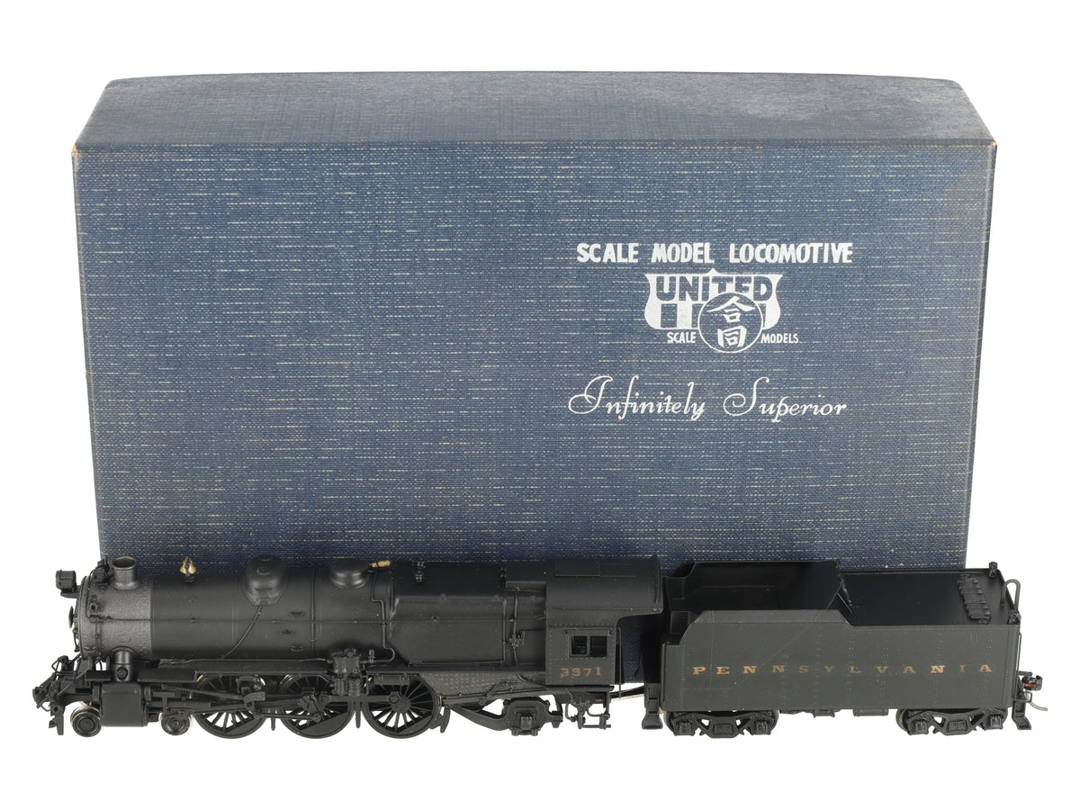 United Models BRASS HO PRR K4s 4-6-2 Steam Loco & Tender - Painted EX/Box