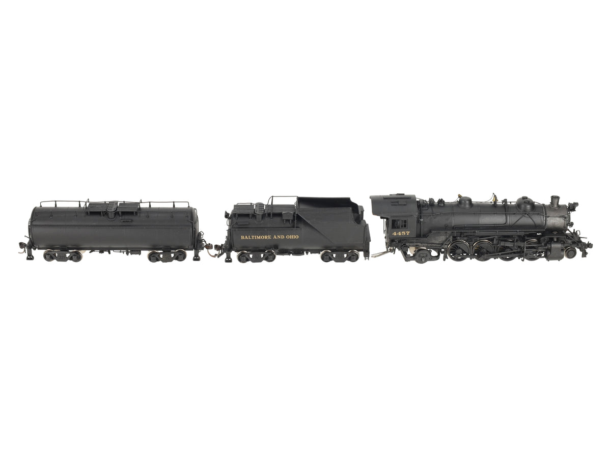 Westside HO BRASS B&O Q-4b 2-8-2 Mikado Steam Locomotive & Tender w/Aux Tender/Box