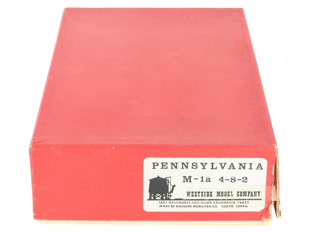 Westside Model Co. HO Brass PRR M-1a 4-8-2 Steam Locom & Tender - Painted/Box