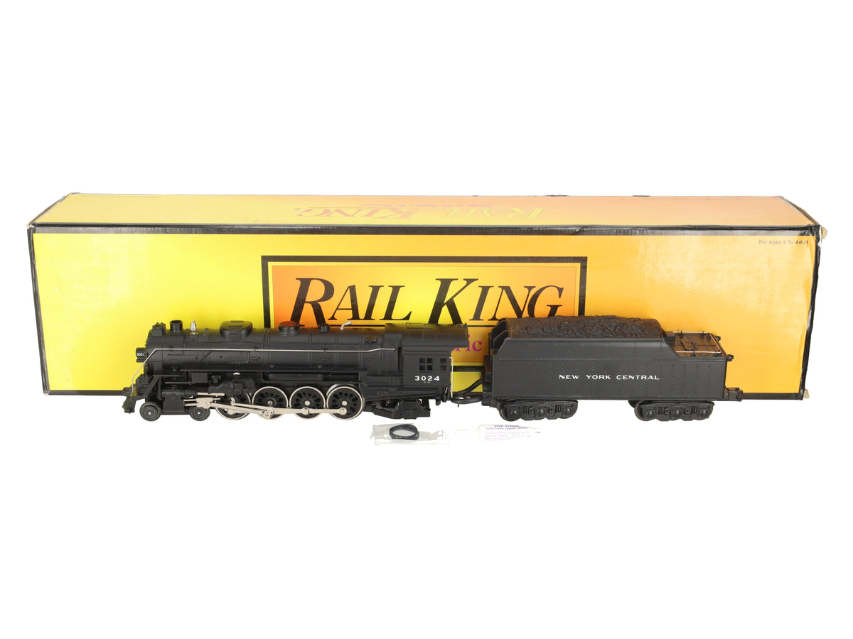 MTH 30-1165-1 O NYC 4-8-2 L3 Mohawk Steam Locomotive & Tender #3024 w/PS2 EX/Box