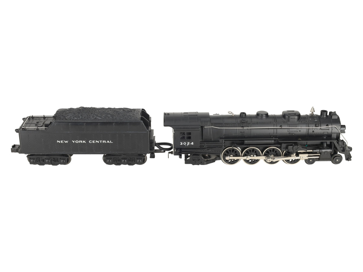 MTH 30-1165-1 O NYC 4-8-2 L3 Mohawk Steam Locomotive & Tender #3024 w/PS2 EX/Box