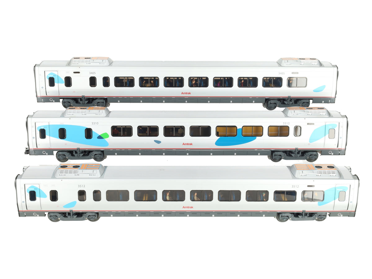 Lionel 6-15584 O Gauge Amtrak Acela Passenger Cars (Set of 3) EX/Box