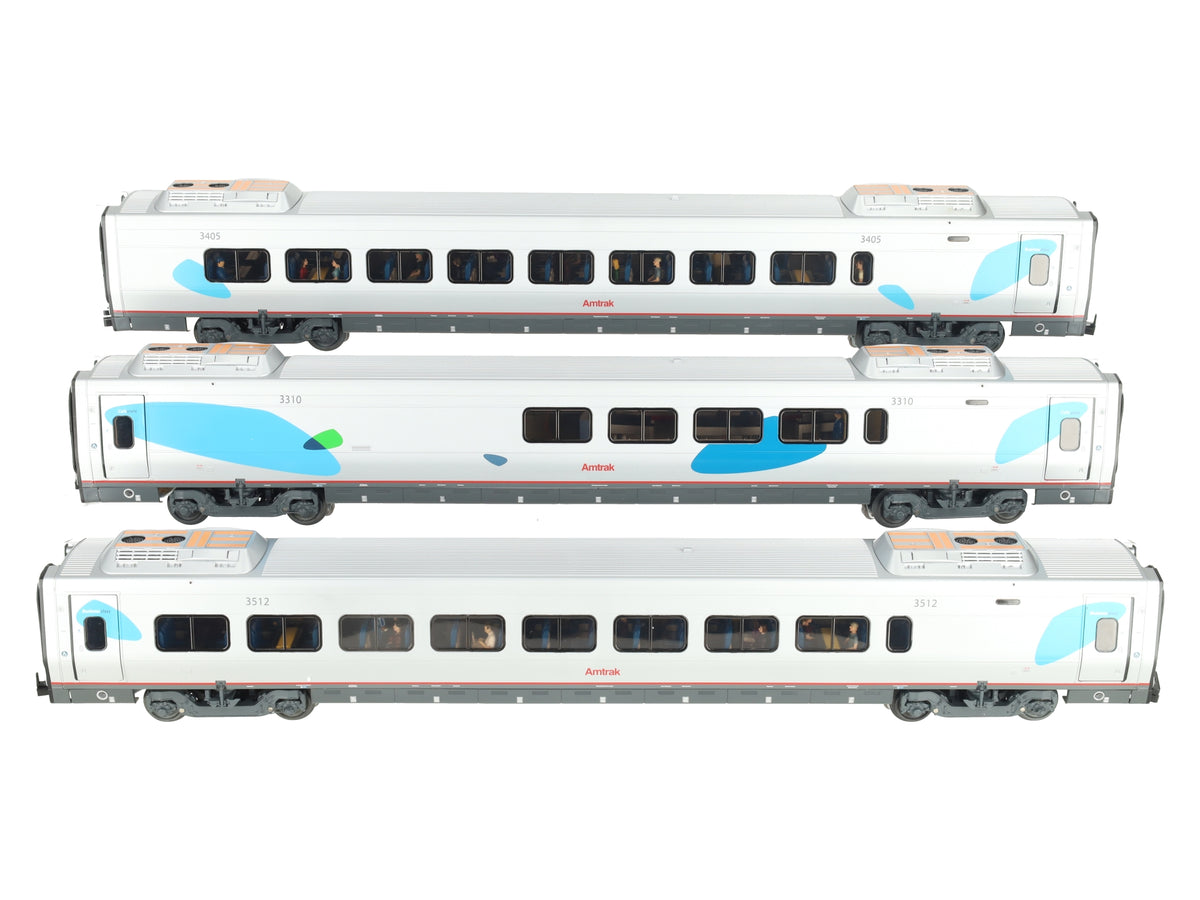 Lionel 6-15584 O Gauge Amtrak Acela Passenger Cars (Set of 3) EX/Box