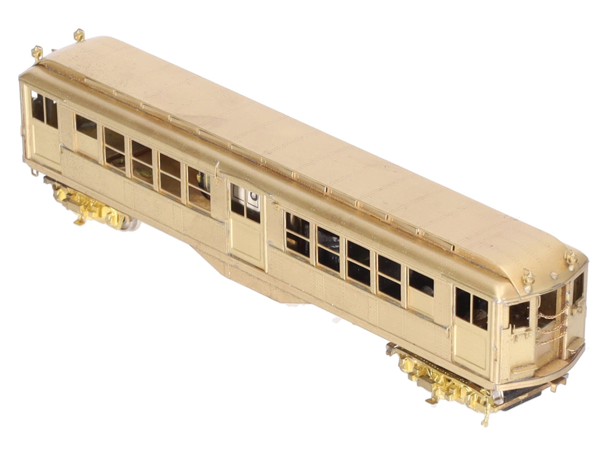 WP Car Corp. HO Scale BRASS Powered IRT Low V Subway Car- Unpainted VG/Box