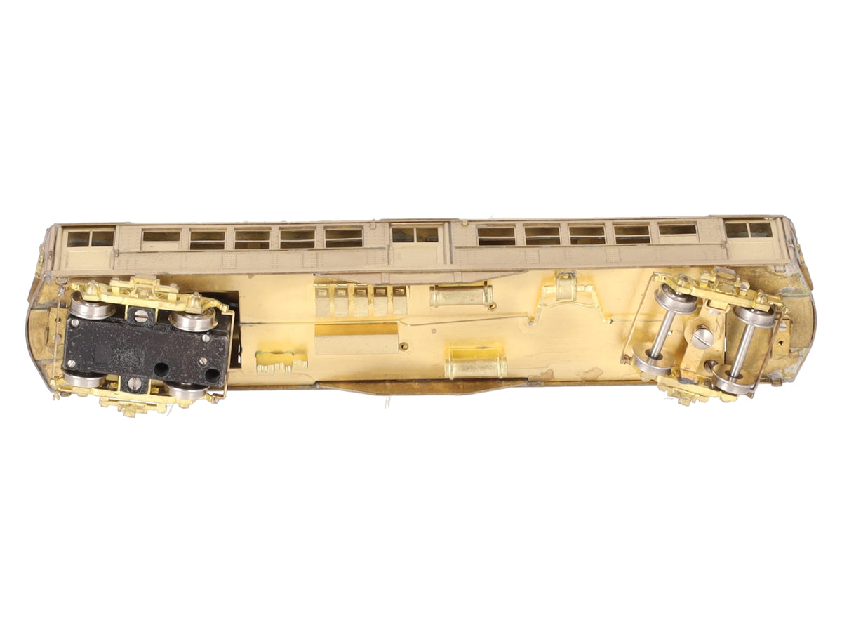 WP Car Corp. HO Scale BRASS Powered IRT Low V Subway Car- Unpainted VG/Box