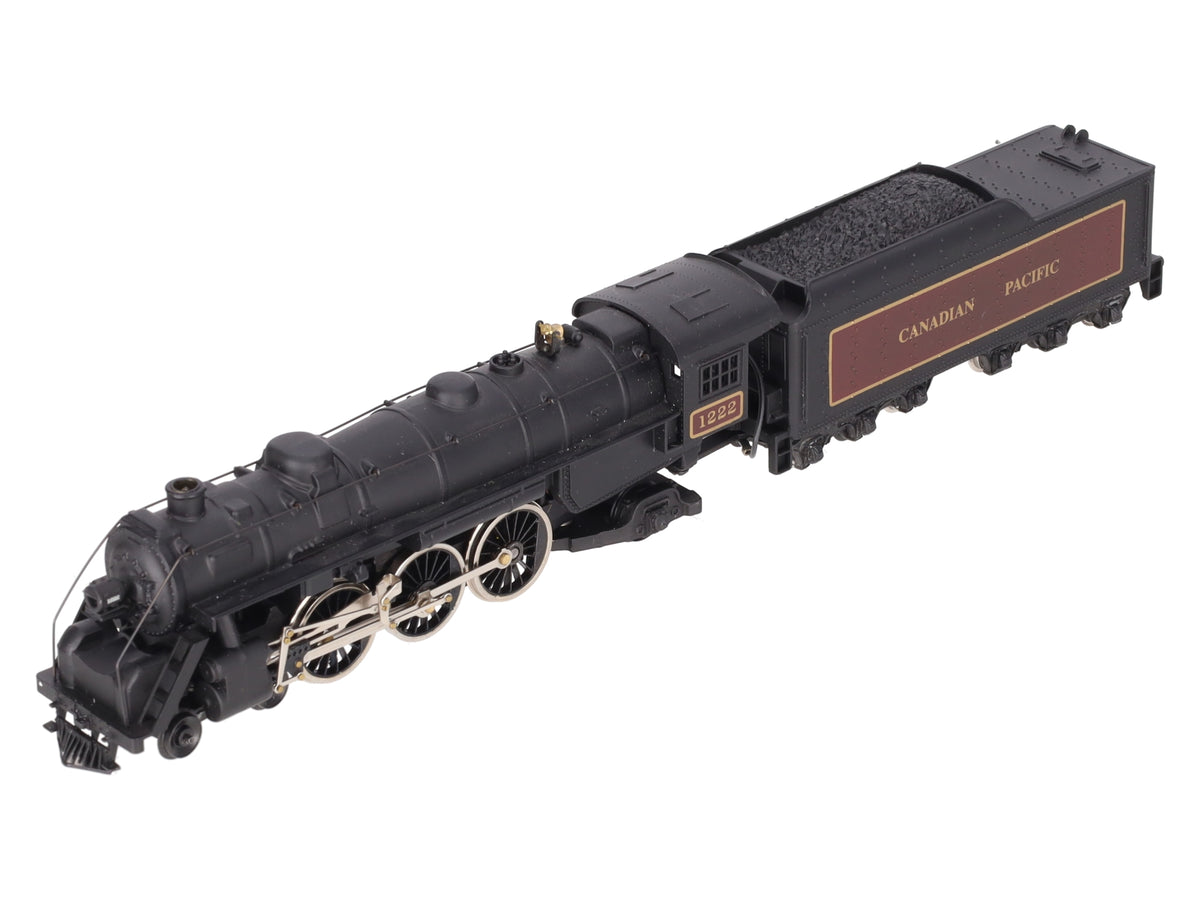 Mantua 349-080 HO Scale Canadian Pacific 4-6-2 Steam Locomotive & Tender #1222 EX/Box