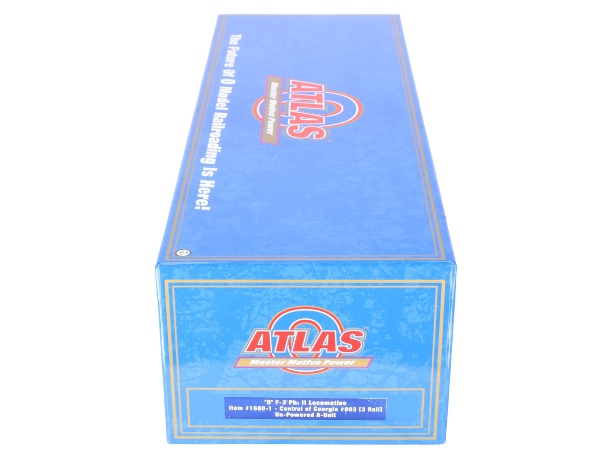 Atlas 1680-1 O Gauge Central of Georgia F-3 Unpowered Locomotive #903 (3 Rail) LN/Box