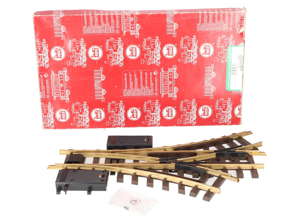 LGB 12360 G Gauge R1 30° Electric 3-Way Switch Turnout EX/Box
