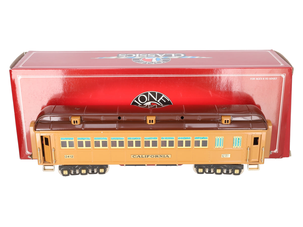 Lionel 6-13421 Standard Gauge California Passenger Car #2412 EX/Box