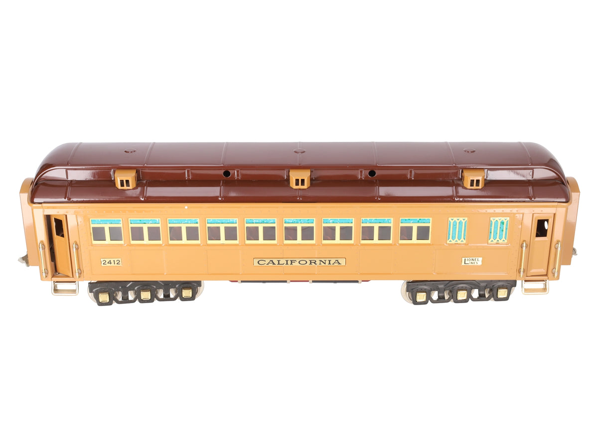 Lionel 6-13421 Standard Gauge California Passenger Car #2412 EX/Box