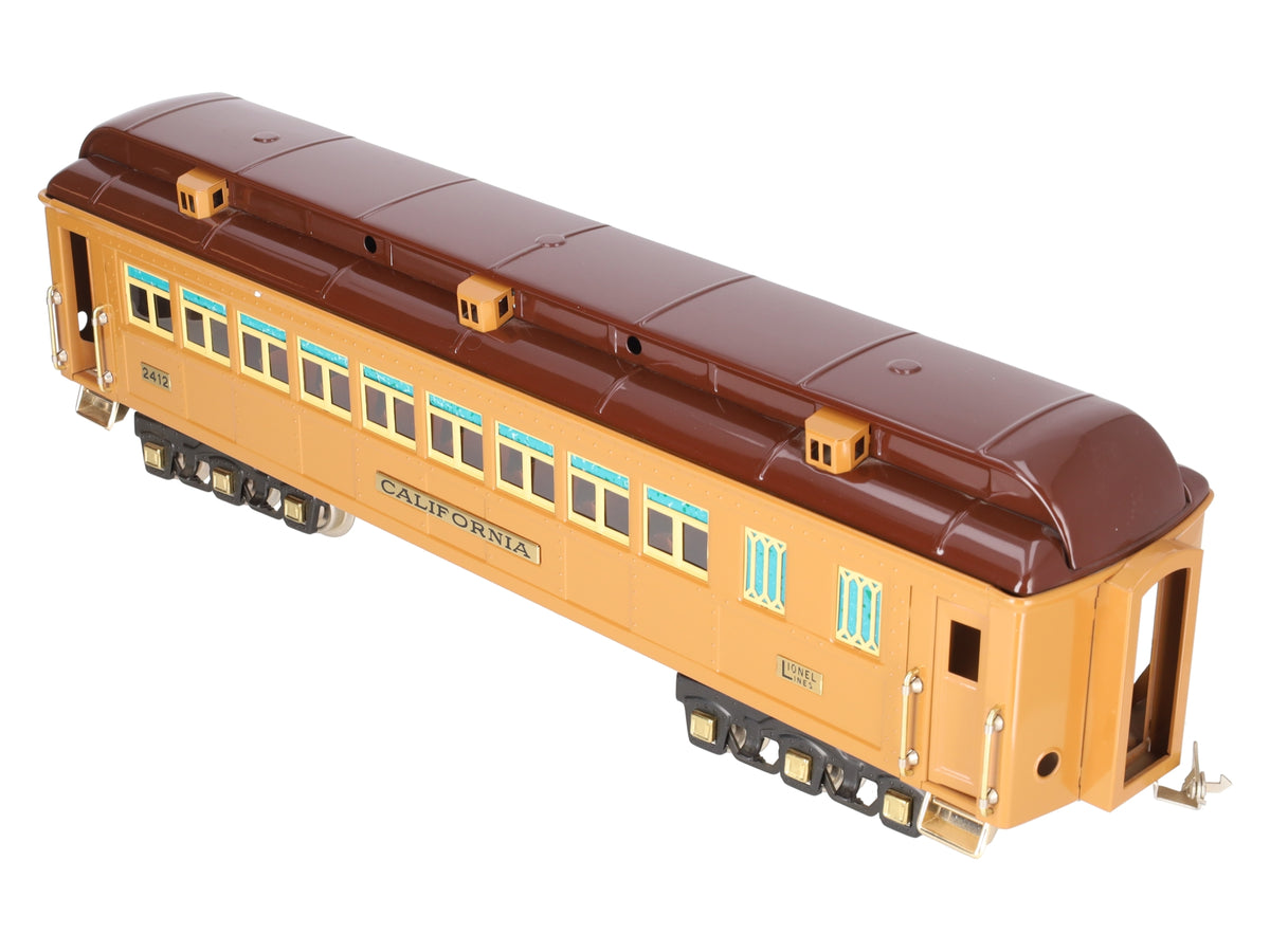 Lionel 6-13421 Standard Gauge California Passenger Car #2412 EX/Box