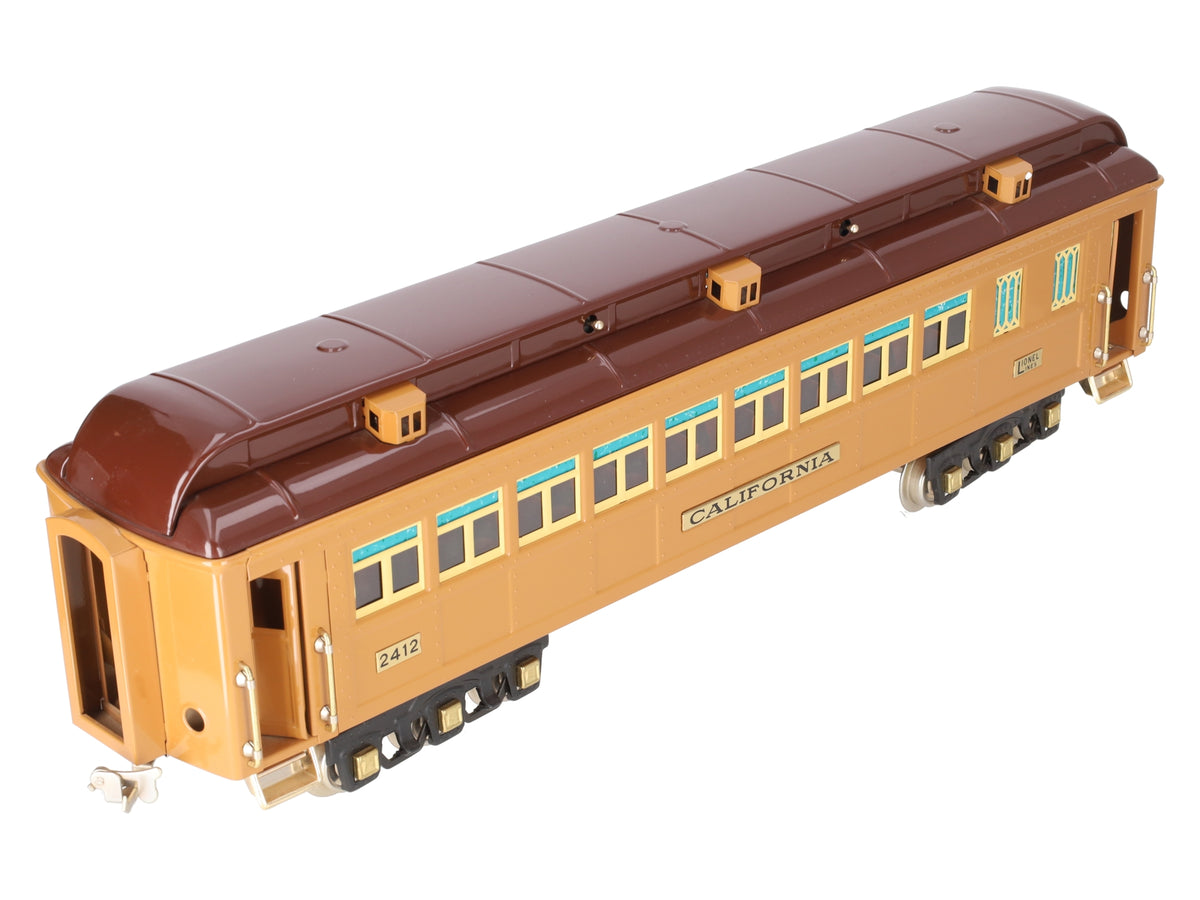 Lionel 6-13421 Standard Gauge California Passenger Car #2412 EX/Box