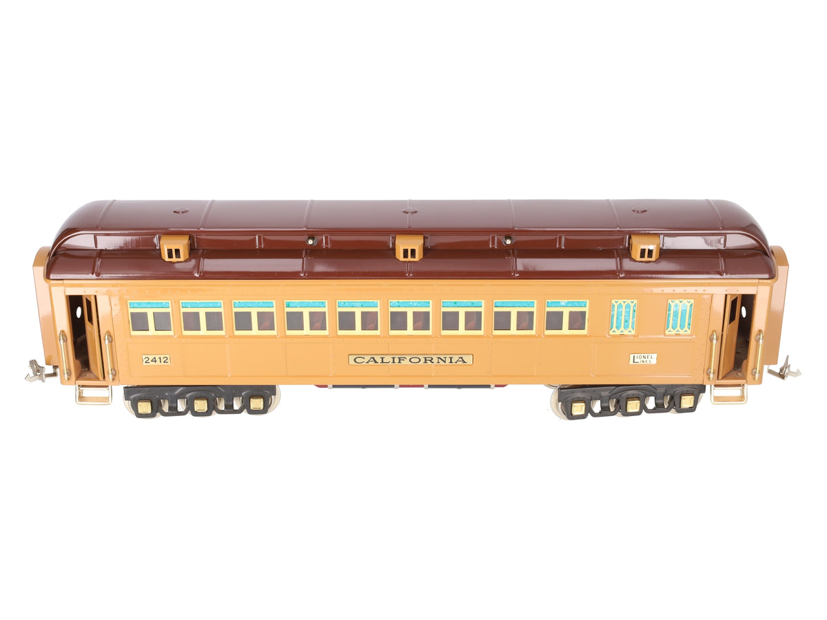 Lionel 6-13421 Standard Gauge California Passenger Car #2412 EX/Box