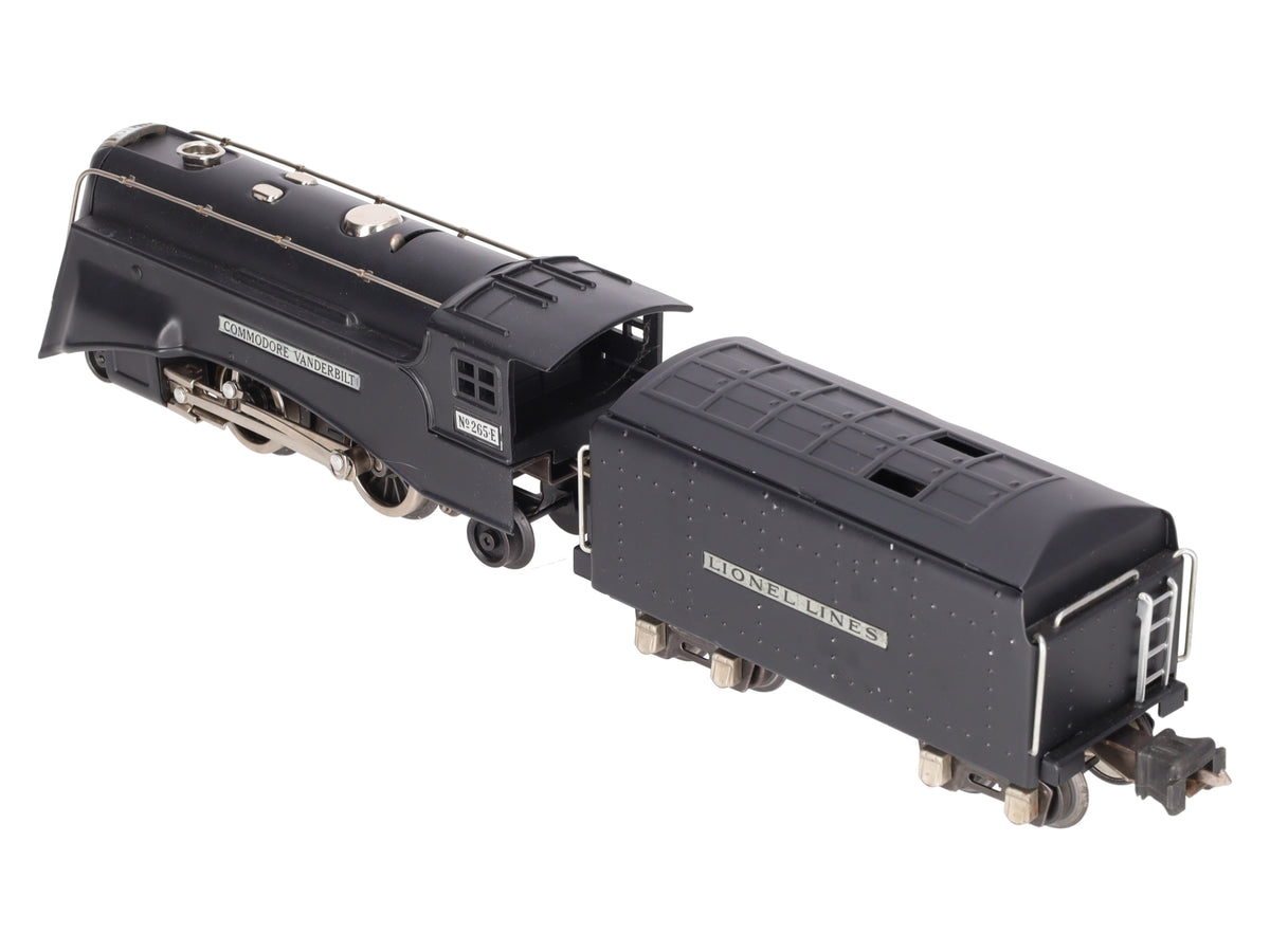 Lionel 265E Vintage O Prewar LL Commodore Vanderbilt Steam Locomotive w/Tender