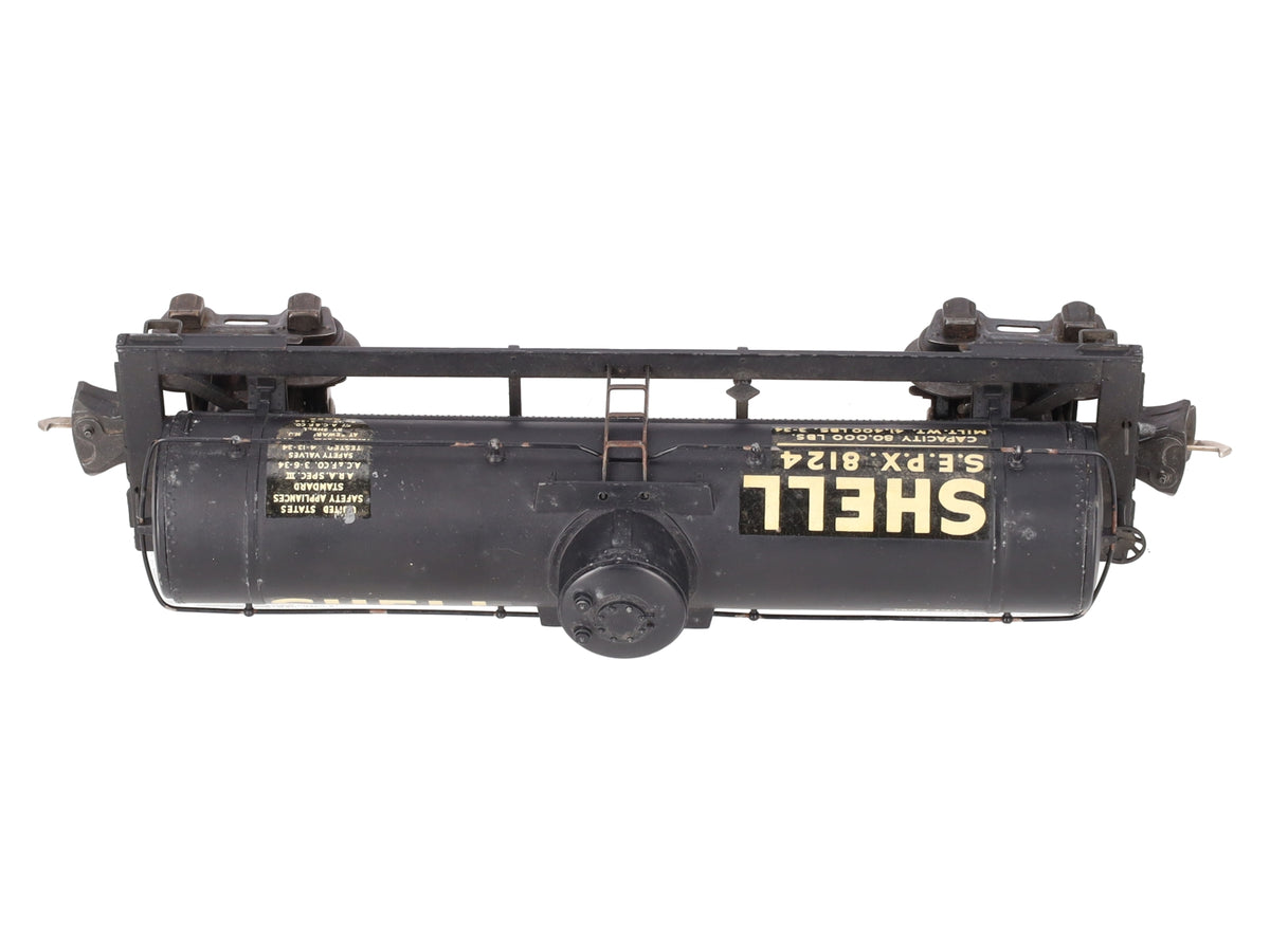 Lionel 2955 Vintage O Gauge Prewar Shell Diecast Single Dome Tank Car #8124 VG